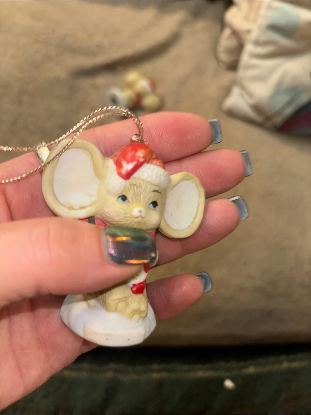 CVS 1994 Christmas Mouse Ornaments - Pair